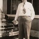 Arthur Green with His Plymouth