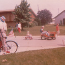 Carrie Lee and Gary - 4th of July Parade in Indian Hills 1969