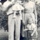 Gene Thomas Barnes (Dad), Karen Elizabeth Barnes Jordan (me), Burnelle Allen Barnes Baize (Mother), Gene Thomas 'Tommy' Barnes, Jr. (bro)