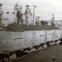 Alice - Polish refugees unloading coal Port Lincoln 1949