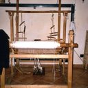 Lisa Mother's original loom. Taken in Plati 2005