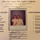 Dad and Melanie - Baptism