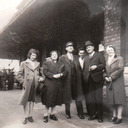 Grammie and Grampie White with Grampie's younger sister Alice White Paridis, Turk Baird and Annie White Baird