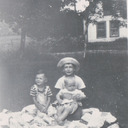 Cousins Patrick Boylan and John J. White, III, holding John H. Boylan