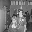 Brownie Anne flying up to Girl Guide Company 13 greeted by Senior Patrol Leader