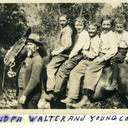 Walter Jones & Grandsons on horse - Clifford Jones is 2nd from front
