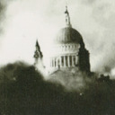 St Pauls Cathedral under fire