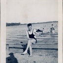 Richard at a lake by Minneapolis about 1940