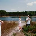 Em, with Audrey, Allan Owsley birding 1990 in South Florida