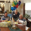 caregiver and client birthday party