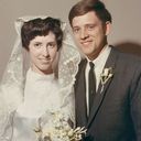 Ellen McVea and Alan Hall Wedding Portrait April 3 1969