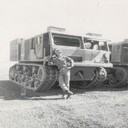M-6 Tractor with two Waulkeshau engines that pull the 120 mm gun