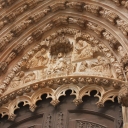 Carved archway to a church